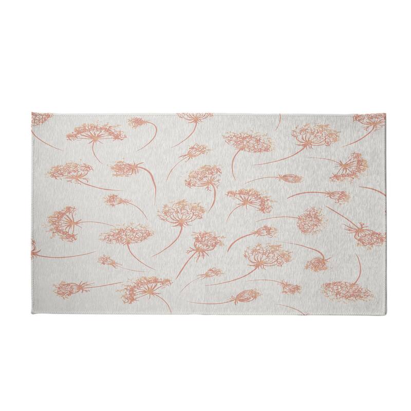 Wishing Flowers Rug - 3' x 5' - Orange