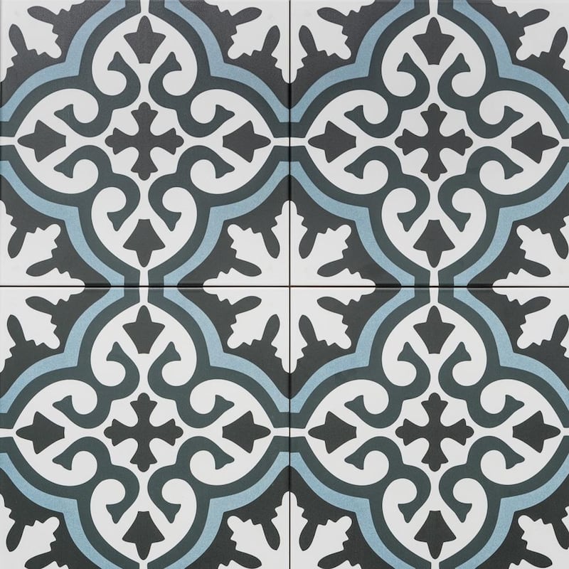 Venice 10x10 Matte Porcelain Encaustic Tile - Floor, Wall & Backsplash