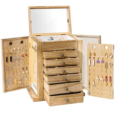 Large Jewelry Box - 6.89"D x 11.02"W x 12.99"H
