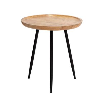 MH London Chervey Natural Mango Wood Living Room Side Table