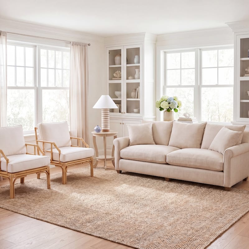 SAFAVIEH Handmade Natural Fiber Yareli Jute & Wool Rug..