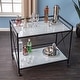 preview thumbnail 10 of 15, SEI Furniture Munchofen Metal Gold Bart Cart