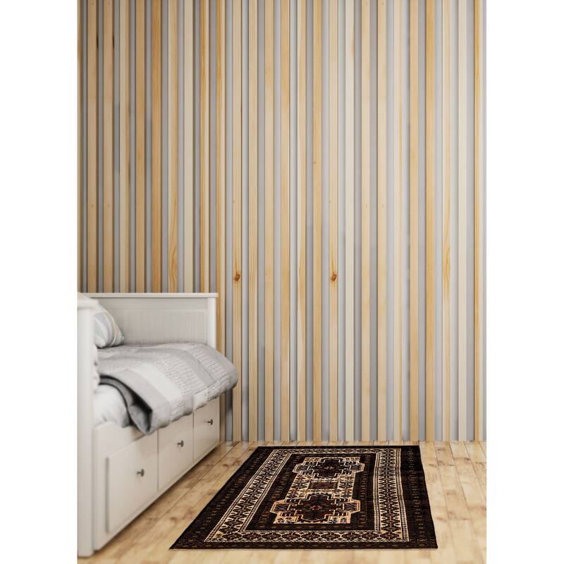 ECARPETGALLERY Hand-knotted Teimani Ivory Wool Rug - 3'9 x 6'6