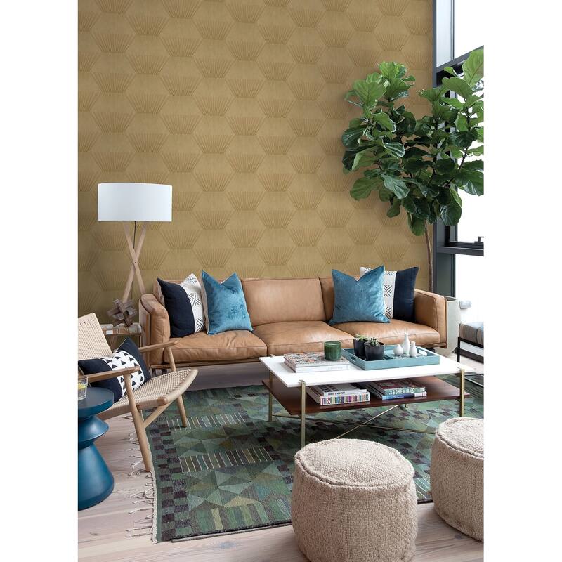 Advantage Lehnmann Gold Geo Wallpaper