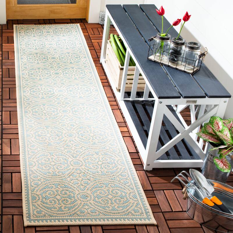SAFAVIEH Beach House Guilene Indoor/ Outdoor Waterproof Patio Backyard Rug