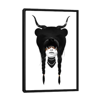 iCanvas "Bear Warrior" by Ruben Ireland Framed
