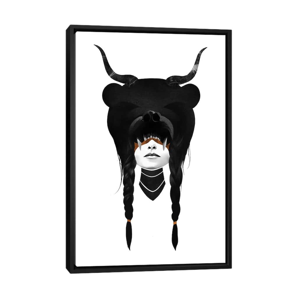 iCanvas "Bear Warrior" by Ruben Ireland Framed