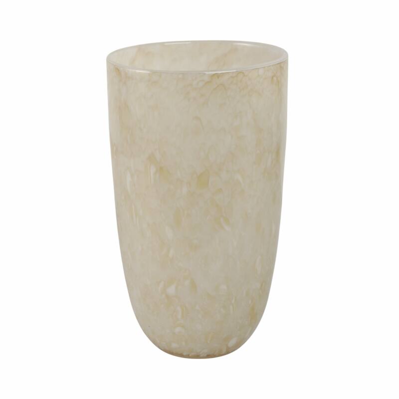 Glass Decorative Vase Textured Handcrafted Sculptural Statement Style