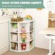 preview thumbnail 8 of 17, Costway 3-Tier Kids Corner Toy Storage Organizer with USB Ports and - See Details