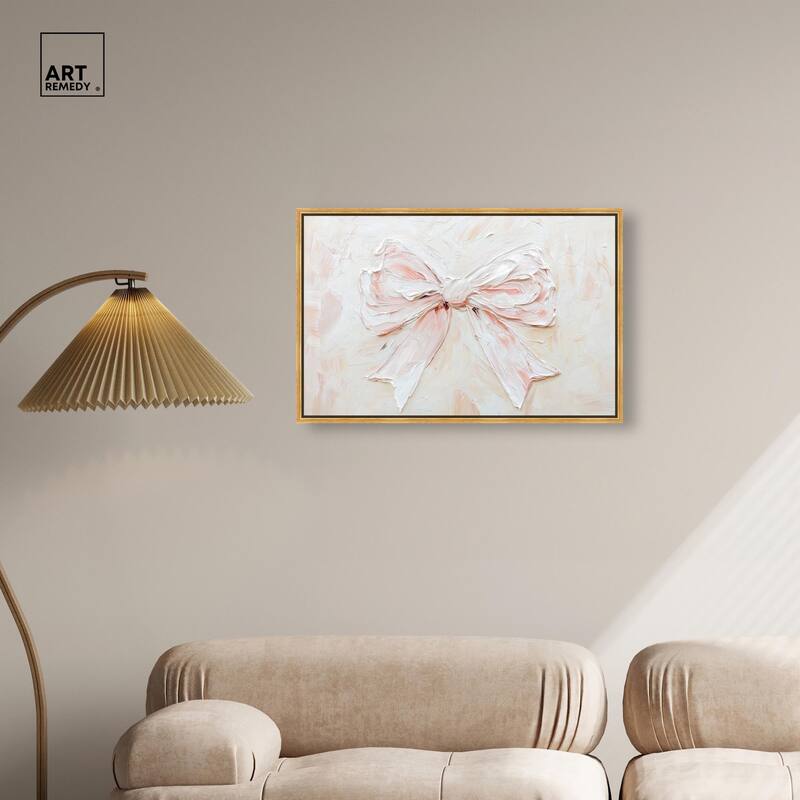 Relief Ribbons Canvas by Art Remedy