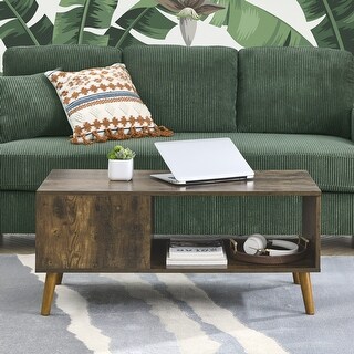 Storage Coffee Table with Open Storage Shelf - Bed Bath & Beyond - 39724505