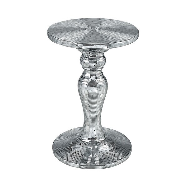 25" Silver Memphis Flowerbed Pedestal/Planter Stand - N/A