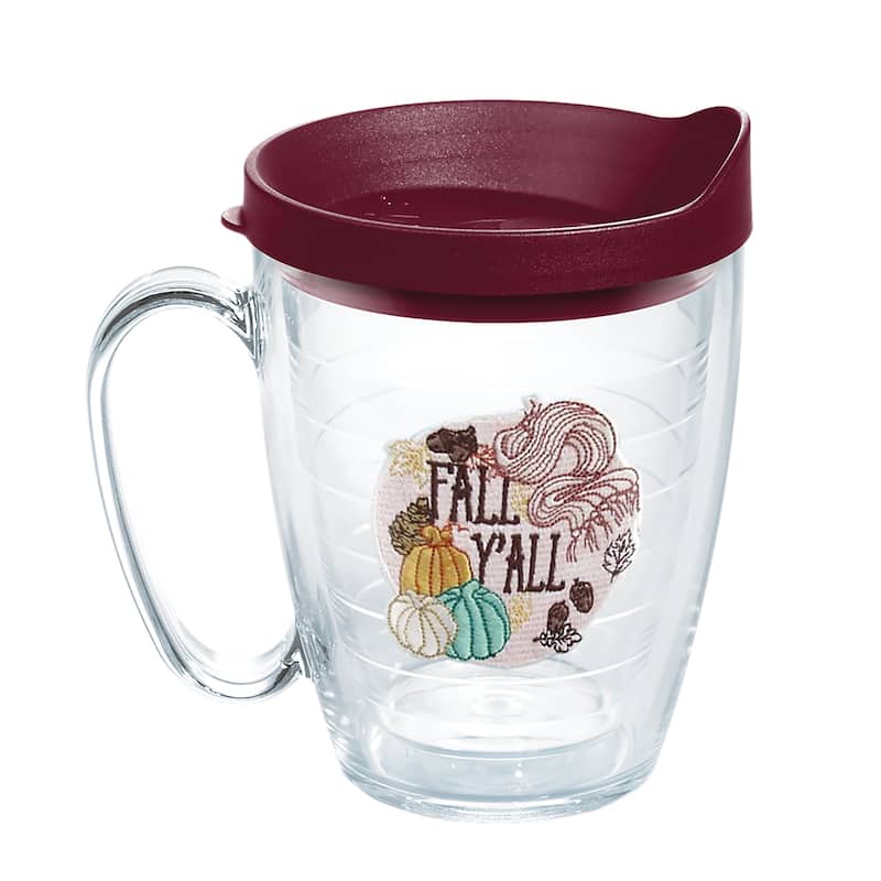 Tervis Fall Y'all Thanksgiving Made in USA Double Walled Insulated Travel Tumbler, Classic - 16oz Mug - 16oz Mug