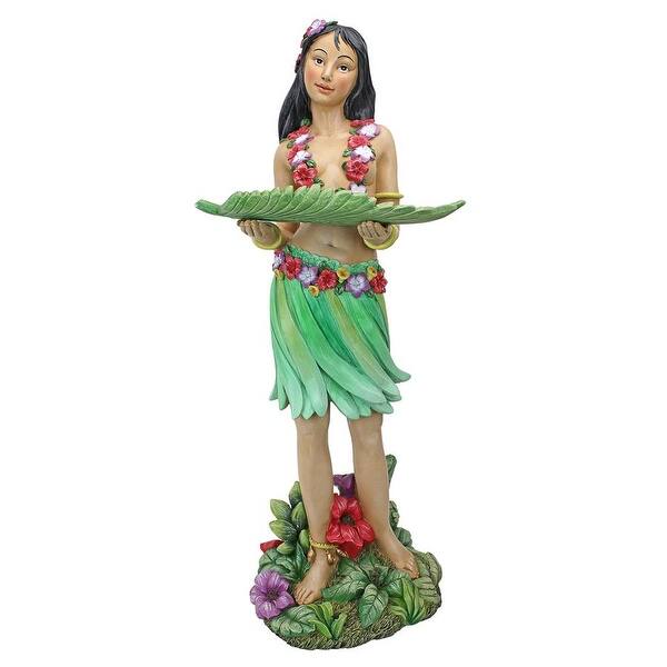 Shop Design Toscano Hawaiian Hula Wahine Serving Table Statue