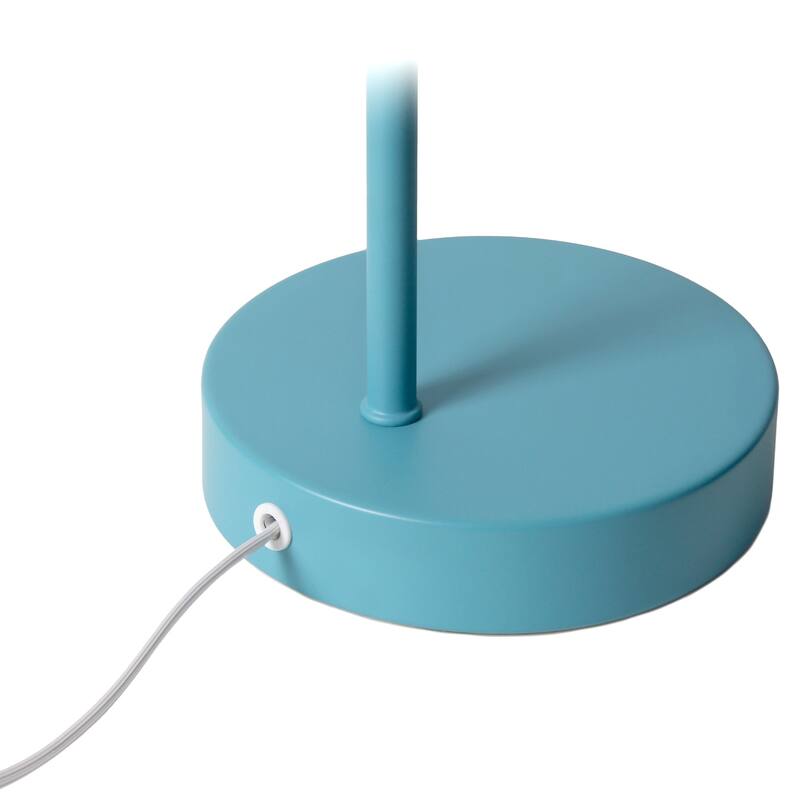 Angled Arm Desk Lamp with Adjustable Cone Shade - 16" - Blue