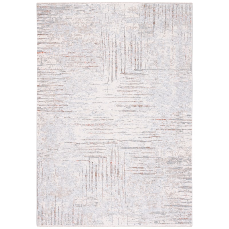 SAFAVIEH Marmara Alexandra Modern Abstract Rug - 2'6" x 4' - Beige/Blue Rust