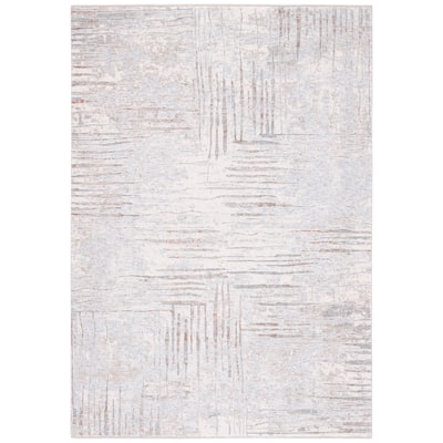 SAFAVIEH Marmara Nejka Modern Abstract Rug - Beige/Blue Rust - 2' 6" x 4'