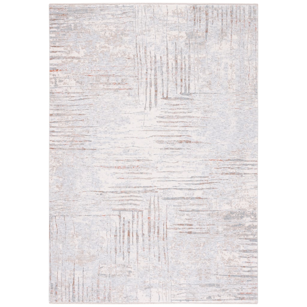 SAFAVIEH Marmara Nejka Modern Abstract Rug - Beige/Blue Rust - 2' 6" x 4'