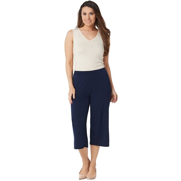 Susan graver wide leg crop pants discount