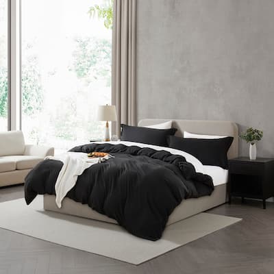 Nestl Premium Ultra Soft Pre-washed Duvet Cover Set with Zipper Closure and Corner Ties