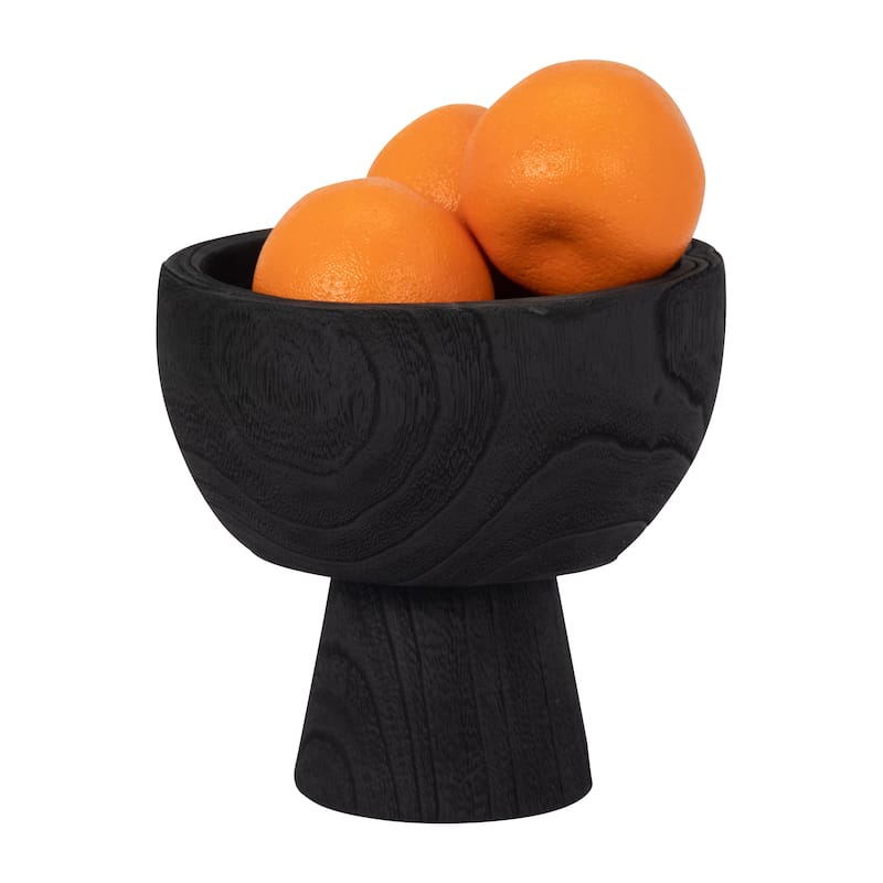 Sagebrook Home 8" Wooden Bowl with Stand