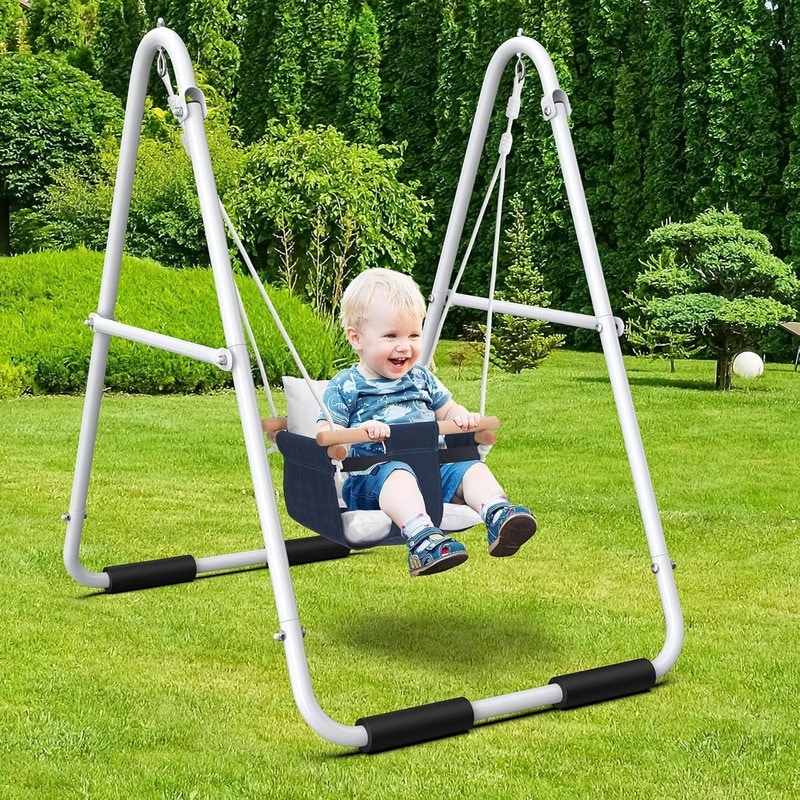 赤ちゃん swing Hapfan Toddler Swing, Baby Swing with Heavy Duty Foldable Stand