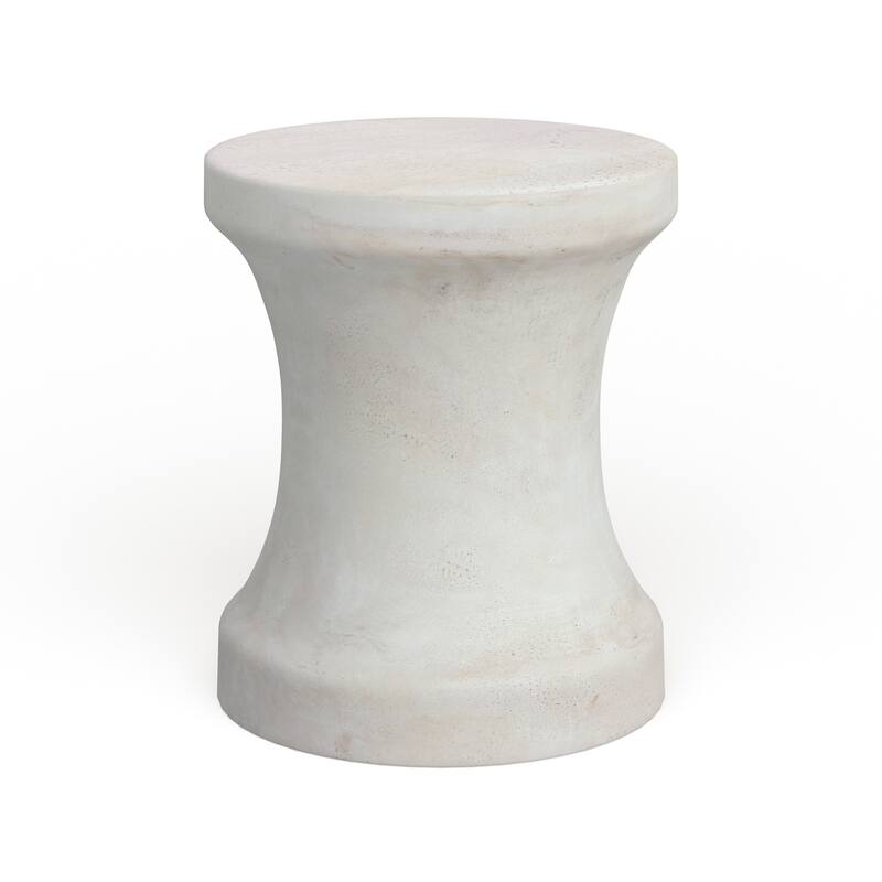 Contemporary Fiberclay Stool - 14 x 14 x 16
