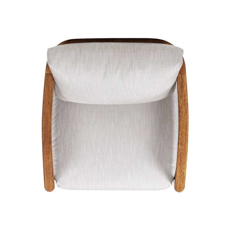 Rhodes Upholstered Teak & Aluminum Outdoor Patio Conversation Set