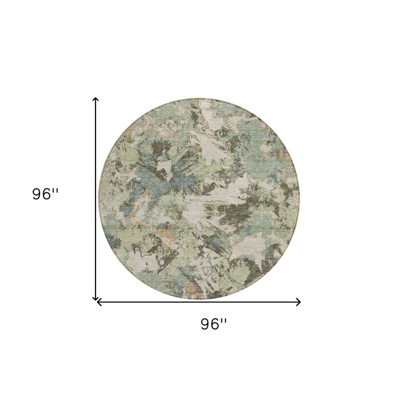 HomeRoots Floral Transitional Rectangle Outdoor Rug