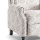 preview thumbnail 68 of 91, Linen Manual Upholstered Recliner with Wood Legs