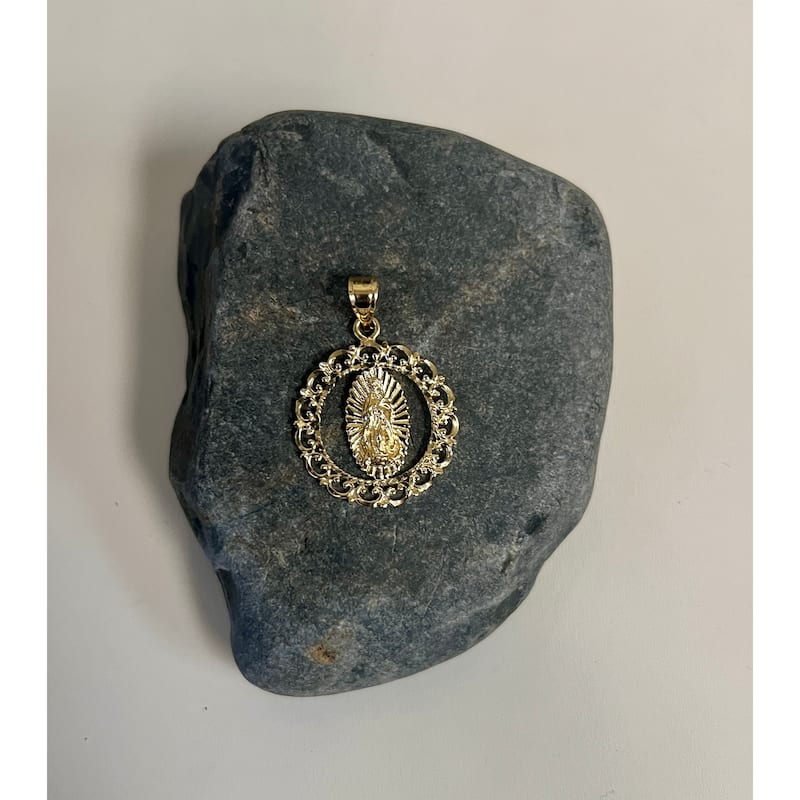 Roberto Martinez 14K Gold Our Lady of Guadalupe Pendant