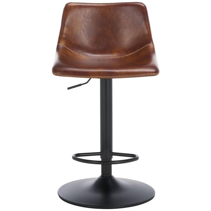 SAFAVIEH Aelin 32-inch Adjustable Bar Stool - 16"W x 19"D x 42"H