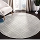 preview thumbnail 54 of 55, SAFAVIEH Handmade Himalaya Kelsie Modern Wool Rug 6' Round - Grey/Silver - Round
