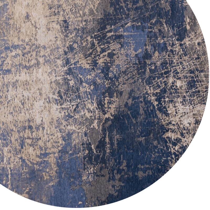 Hepep Geometric Abstract Modern Non Skid Woven Area Rug By HomeRoots - 48' X '48' X '0.12