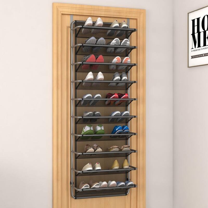 10 Tier Shoe Rack Over The Door Shoe Organizer