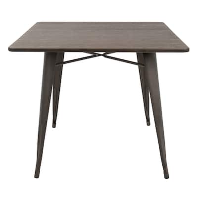 Carbon Loft Samira 36" Industrial Farmhouse Dining Table