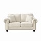 preview thumbnail 15 of 20, 63" Velvet Upholstered Sofa with Curved Armrests, Luxurious Accent Sofa Couch Loveseat with Nailheads
