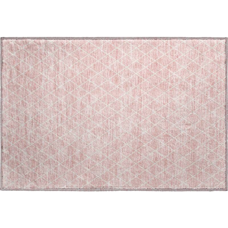 Premium Washable Super Soft Diamond Trellis Mayfield Rug