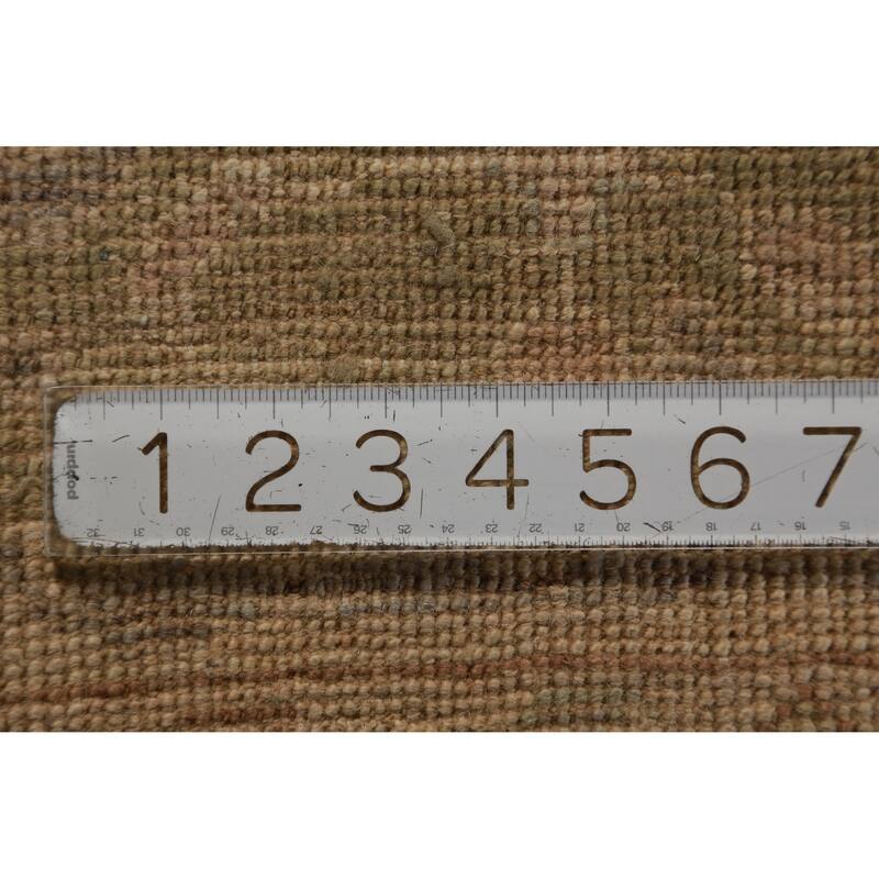 Hand Knotted Oriental 100% Wool Carpet Transitional All-Over Greys & Charcoal Oushak Area Rug - 9' 8'' X 8' 0''