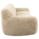 preview thumbnail 5 of 6, Uttermost Abide Rounded Sheepskin Sofa - 96"W x 31"H x 42"D 