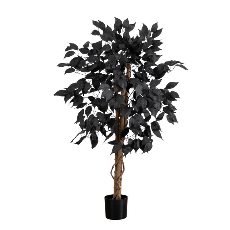 Ficus Artificial Halloween Potted Tree - 3' - Unlit