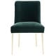 preview thumbnail 76 of 124, SAFAVIEH Couture Nolita Velvet Accent Chair - Mustard / Brass - 28"x23"x35.3" - 28" W x 23" D x 35" H