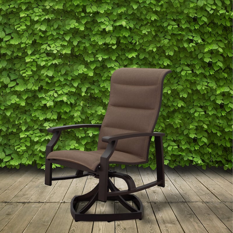 Courtyard Casual Madison 2 Padded-Sling Swivel Dining Chairs