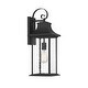 preview thumbnail 4 of 3, Hancock 1-Light Outdoor Wall Lantern in Matte Black
