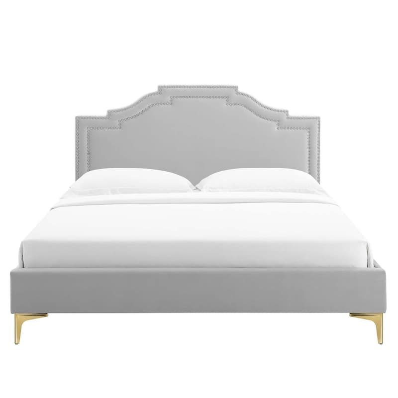 Adelaide Performance Velvet King Platform Bed