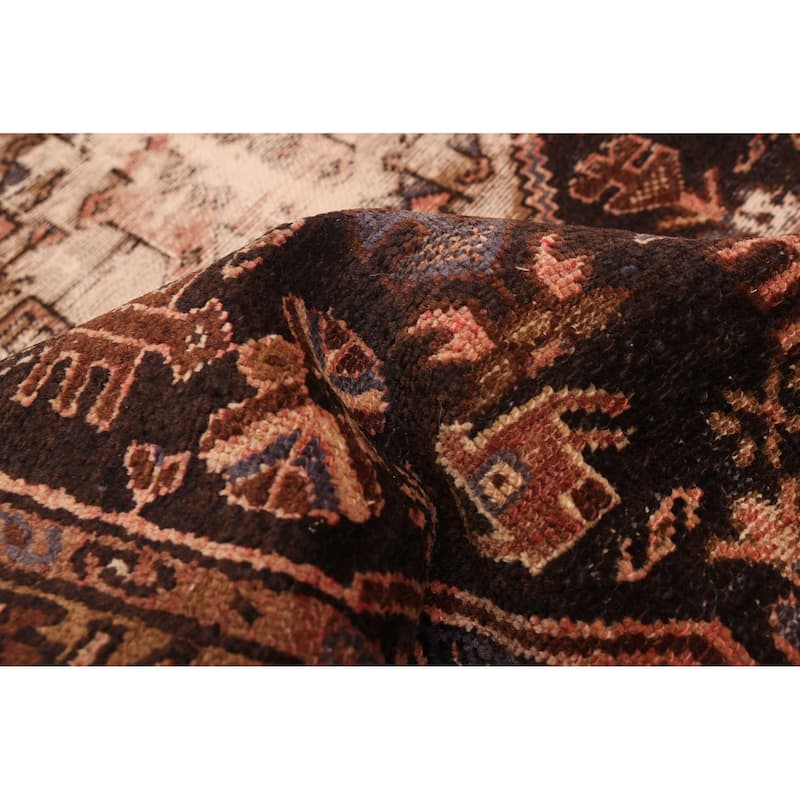 ECARPETGALLERY Hand-knotted Anadol Vintage Black Wool Rug - 2'11 x 5'9