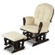 preview thumbnail 2 of 9, Costway Glider and Ottoman Cushion Set Wood Baby Nursery Rocking Chair