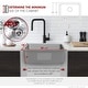 preview thumbnail 10 of 14, STYLISH 20.5 inch Single Bowl Undermount and Drop-in Stainless Steel Kitchen Sink - 20.5" x 18" x 9"