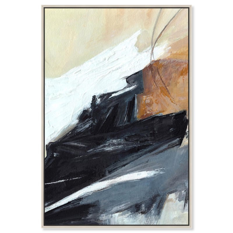 Wandering Moments II Canvas by Art Remedy - Silver - 36" x 54"