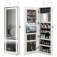 preview thumbnail 3 of 29, Costway Door Wall Mount Touch Screen LED Light Mirrored Jewelry - See Details White